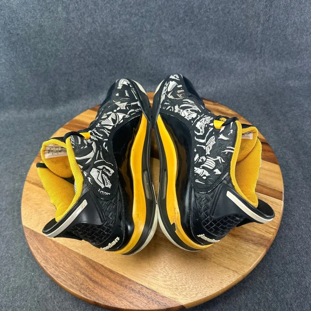 Jordan Dub Zero Black Varsity Maize Etched Sneakers 311046-071 Mens 12 2008